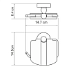 Держатель туалетной бумаги WasserKRAFT Diemel K-2200 K-2225 хром