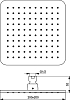 Верхний душ Ideal Standard IdealRain Cube B0024AA