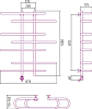 Полотенцесушитель электрический Сунержа Фурор-ёлочка 100x90 L