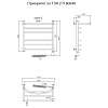 Полотенцесушитель электрический Тругор Приоритет серия 2 Приоритет2/элТЭН6040П хром