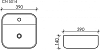 Раковина накладная 39 см Ceramica Nova Element CN5014, белый