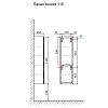 Шкаф-пенал Laparet Accord Acc.04.115/P/ W белый