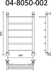 Полотенцесушитель водяной Маргроид B4 04-8050-002 50x80 см