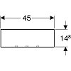 Настенная полка Geberit Smyle Square 500.362.JR.1, пекан