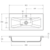 Раковина BelBagno BB800/380-LV-MR-ETN 80 см, белый