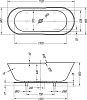 Ванна из искусственного камня Kolpa San Atys Retro FS 172x70