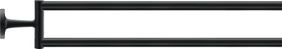 Полотенцедержатель 39 см Duravit Starck T 0099414600, чёрный матовый