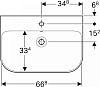 Раковина 70 см Geberit Smyle 500.248.01.1, белый