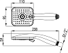 Душевая лейка Lemark LM8054C, хром