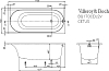 Акриловая ванна Villeroy & Boch Cetus 170х75 UBQ170CEU2V-01