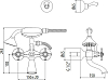 Смеситель для ванны Gattoni TRD TR501/18C0 хром