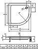 Поддон для душа Riho 210 80 см