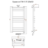Полотенцесушитель электрический Тругор Браво серия 3 Браво3/элТЭН12050П хром