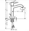 Смеситель для ванны с душем Hansgrohe Metropol Classic 31340000/31302000 хром