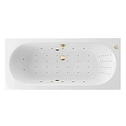 Акриловая ванна Excellent Oceana Slim 180х75 WAEX.OCE18S.NANO.GL золото, белый