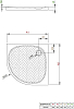 Душевой поддон Radaway Zantos A 90x90 см M3ZNA9090-06, белый
