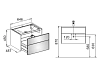 Тумба под раковину Keuco Royal Reflex 34050210000/34051316501 белый