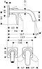 Смеситель для раковины Axor Citterio M 34113140, бронза