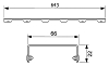 Решётка Tece TECEdrainline Drops 6 007 31 70 см матовая