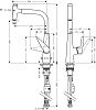 Смеситель для кухонной мойки Hansgrohe Talis Select S 72821800, под сталь