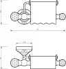 Держатель туалетной бумаги Migliore Cristalia 16763, бронза