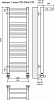Полотенцесушитель водяной Terminus Аврора П20 300x1010 4660059582375 с одной полкой