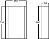 Зеркало Voq Bold EA4BL045C06P00 серый