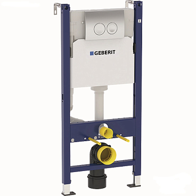 Комплект унитаз с инсталляцией Geberit Duofix KOLO Idol 458.124.21.1-M131 с крышкой-сиденьем, белый