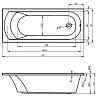 Акриловая ванна Riho Miami BB6200500000000_FLOW белый