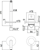 Смеситель для раковины Paffoni Light LIG007NO70 (с внутренней частью)