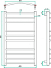 Полотенцесушитель водяной Grota Eco Calma 48х90