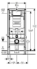 Инсталляция Geberit Duofix UP320 111.300.11.5 для унитаза с креплением, с кнопкой смыва, белая