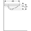 Раковина 60 см Geberit VariForm 500.724.01.2, белый