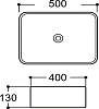 Раковина накладная Avimano Vision 1245023 серый матовый