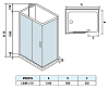 Душевая кабина WeltWasser WW500 Laine 1211 120x90 10000003274 профиль хром, стекло прозрачное