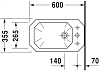 Напольное биде Duravit 1930 Series 0267100000