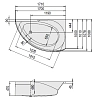 Акриловая ванна Hoesch Spectra 3661.010 белый