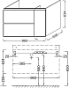 Тумба под раковину 95 см Jacob Delafon Soprano EB1331-N28
