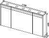 Зеркало-шкаф Aquanet Лайн 120 камерино