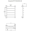 Полотенцесушитель водяной Тругор Приоритет Приоритет1/ПМ508050Плев хром
