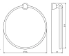 Полотенцедержатель Novaservis Novatorre 3 6301.0 хром