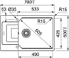 Кухонная мойка 78 см Franke Urban UBG 611-78L 35" 114.0595.287 графит