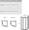 Душевой уголок Ravak Supernova SKCP4-90 сатин+транспарент 31170U00Z1