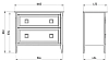 Тумба под раковину ASB-Woodline Рома 10851 белый