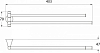 Полотенцесушитель двойной Iddis Vico VICSB22I49 хром