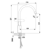 Смеситель для кухни Lemark Plus Grace LM1505C хром