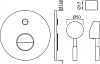 Смеситель для ванны Jaquar Solo SOL-CHR-6065K