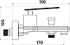 Смеситель для ванны с душем STWORKI Варберг VAR-02cr