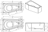Акриловая ванна Riho Delta 160х80 L B069007005 без гидромассажа