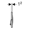 Кнопка смыва Geberit Sigma 20 115.889.SN.1, нержавеющая сталь